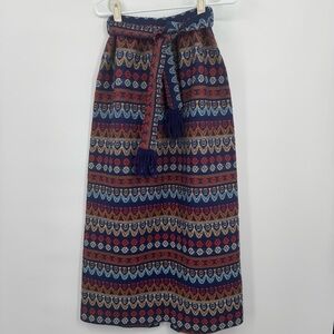 Vintage Peerless of Boston Boho Woven Maxi Skirt (P1)